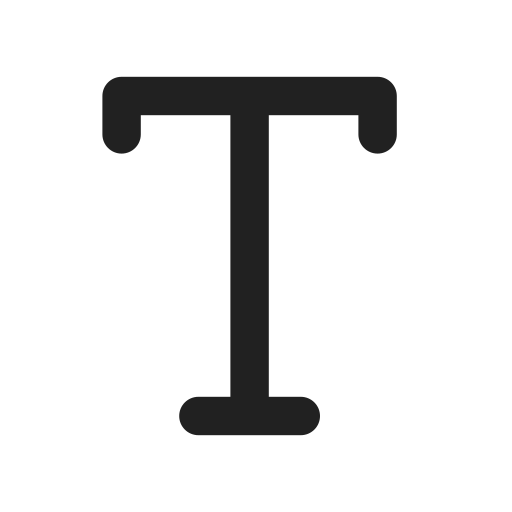 Ic, fluent, text, t, filled icon