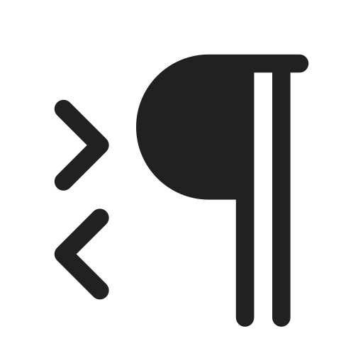 Ic, fluent, text, paragraph, direction, filled icon