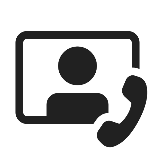 Ic, fluent, video, person, call, filled icon
