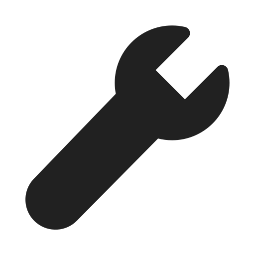 Ic, fluent, wrench, filled icon