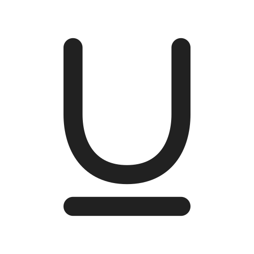Ic, fluent, text, underline, filled icon
