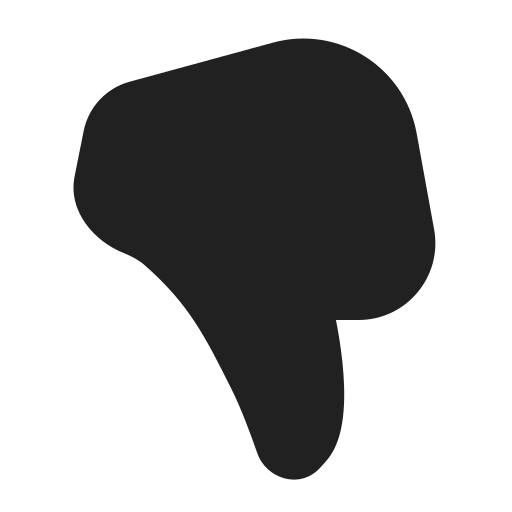 Ic, fluent, thumb, dislike, filled icon