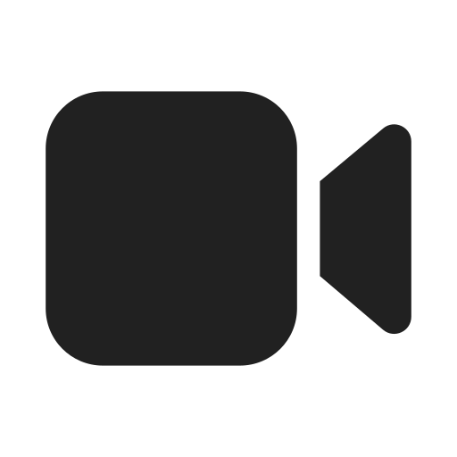 Ic, fluent, video, filled icon