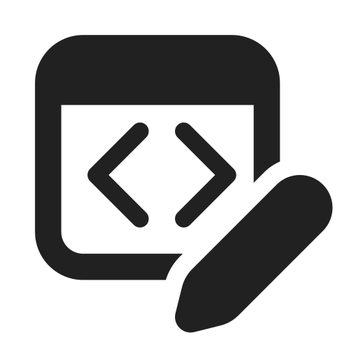 Ic, fluent, window, dev, edit, filled icon