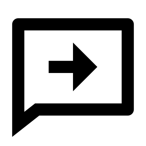 Chat, forward, message, communication icon