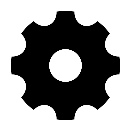Settings, fill icon