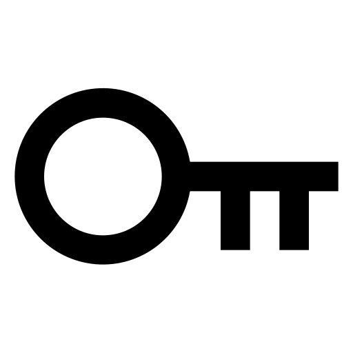 Key, line icon