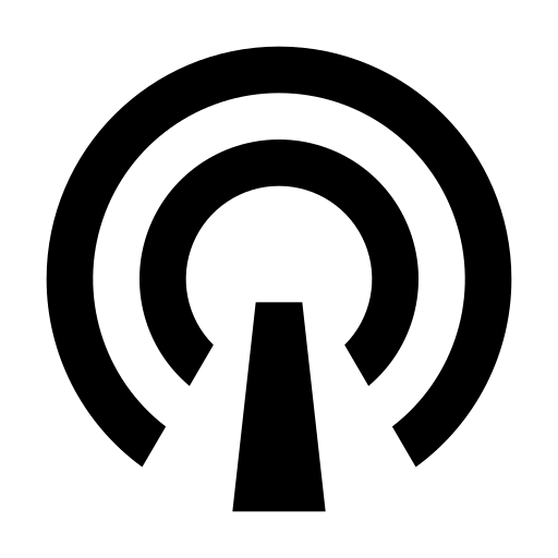 Signal, tower, fill icon