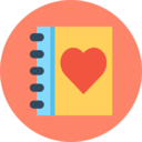 business,interface,address book,bookmark,notebook,agenda,valentines day,love and romance