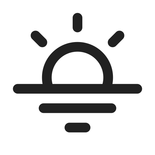 Ic, fluent, weather, sunny, low, regular icon