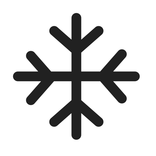 Ic, fluent, weather, snowflake, regular icon
