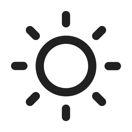 Ic, fluent, weather, sunny, regular icon