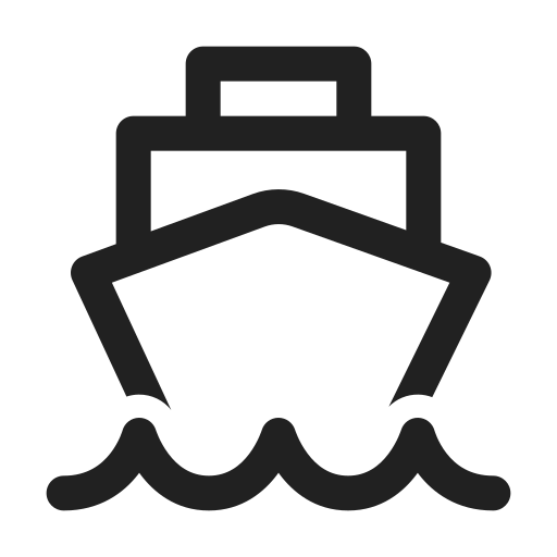 Ic, fluent, vehicle, ship, regular icon