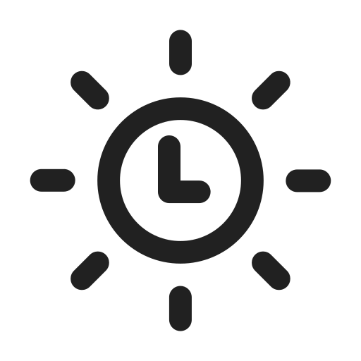 Ic, fluent, time, and, weather, regular icon