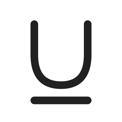 Ic, fluent, text, underline, regular icon