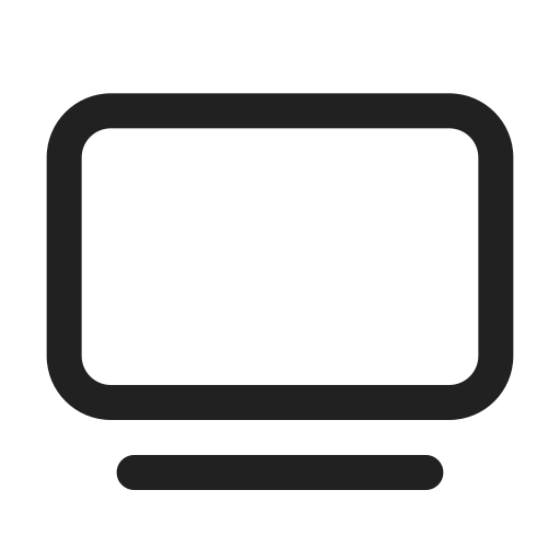 Ic, fluent, tv, regular icon