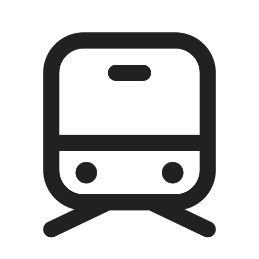 Ic, fluent, vehicle, subway, regular icon