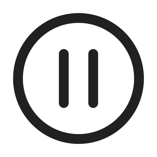 Ic, fluent, pause, circle, regular icon