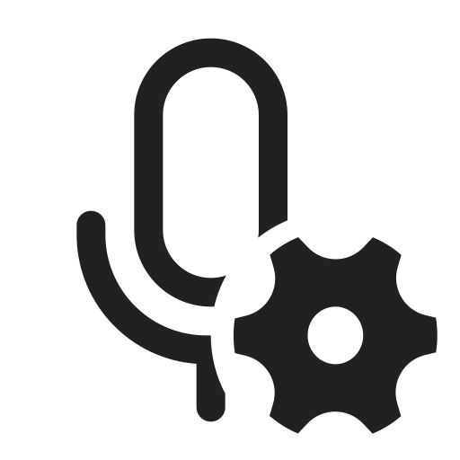 Ic, fluent, mic, settings, regular icon