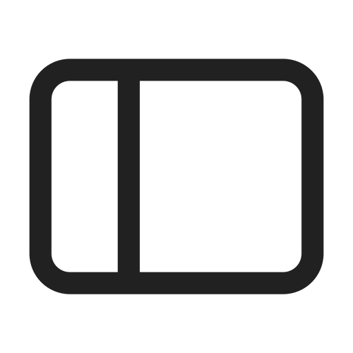 Ic, fluent, panel, left, regular icon