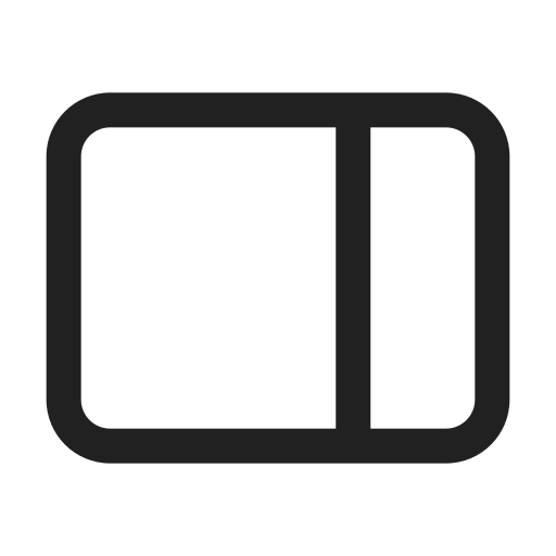 Ic, fluent, panel, right, regular icon