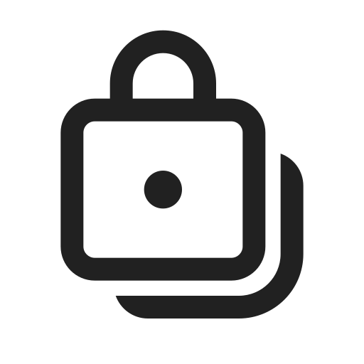 Ic, fluent, lock, multiple, regular icon