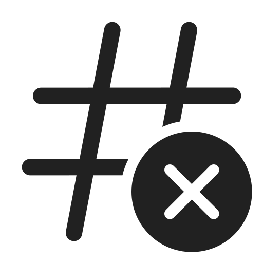 Ic, fluent, number, symbol, dismiss, regular icon