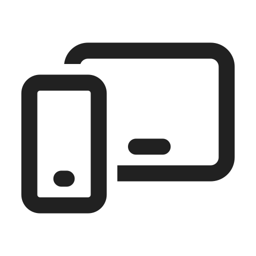 Ic, fluent, phone, tablet, regular icon