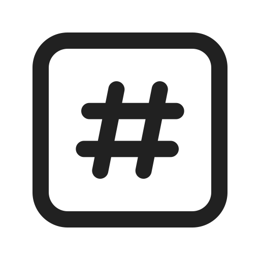 Ic, fluent, number, symbol, square, regular icon