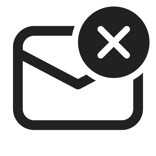 Ic, fluent, mail, dismiss, regular icon