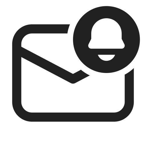 Ic, fluent, mail, alert, regular icon