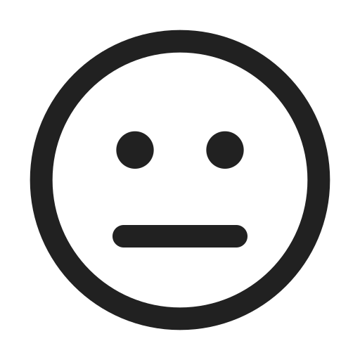 Ic, fluent, emoji, meh, regular icon
