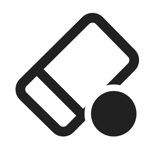 Ic, fluent, eraser, small, regular icon