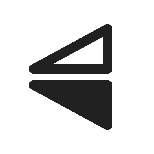Ic, fluent, flip, vertical, regular icon