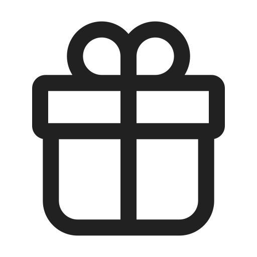 Ic, fluent, gift, regular icon