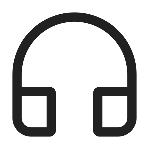 Ic, fluent, headphones, regular icon