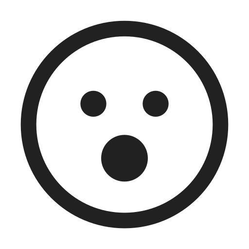 Ic, fluent, emoji, surprise, regular icon
