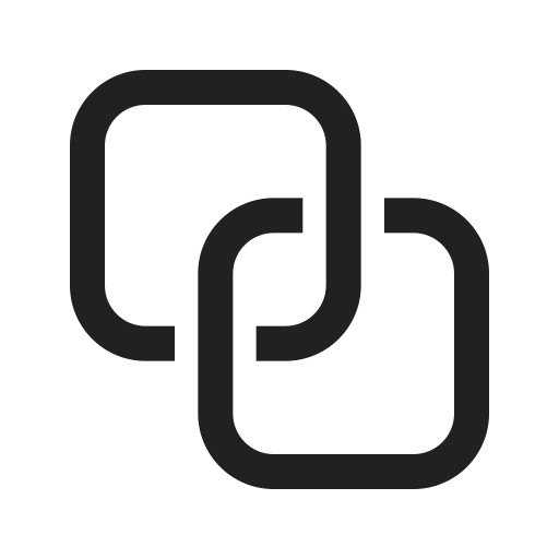 Ic, fluent, link, square, regular icon