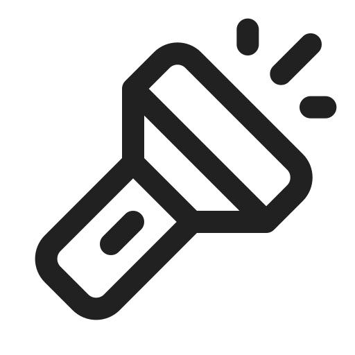 Ic, fluent, flashlight, regular icon