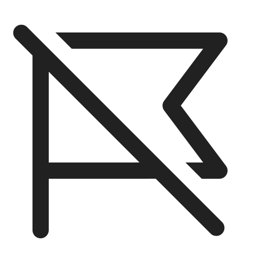 Ic, fluent, flag, off, regular icon