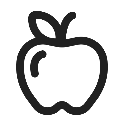 Ic, fluent, food, apple, regular icon