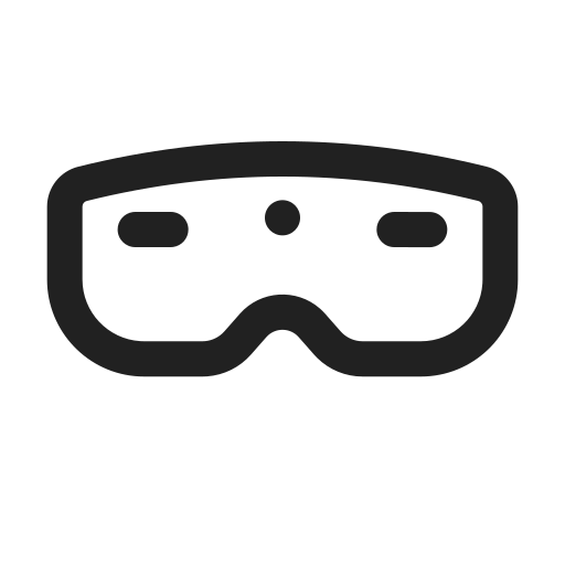 Ic, fluent, headset, vr, regular icon