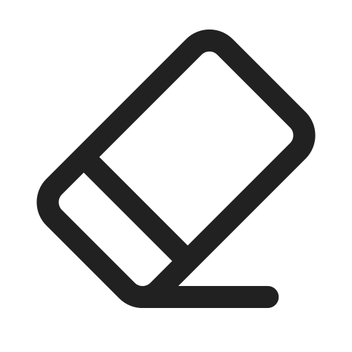Ic, fluent, eraser, regular icon