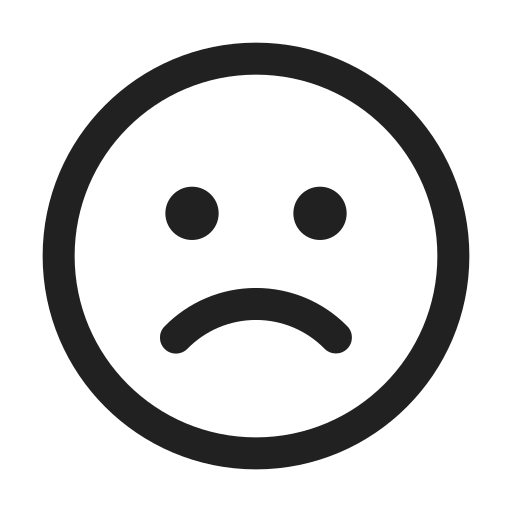 Ic, fluent, emoji, sad, regular icon