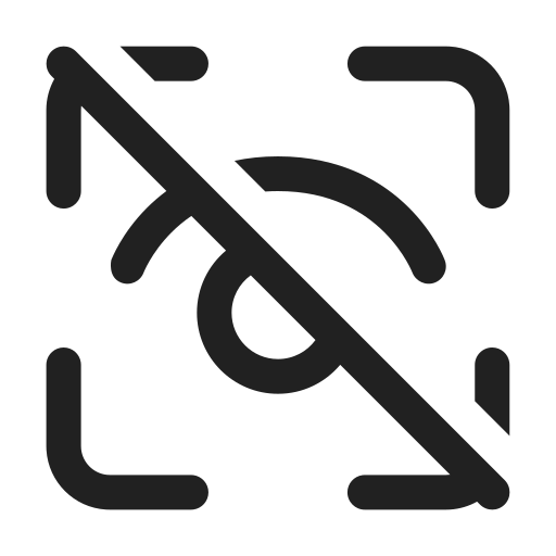 Ic, fluent, eye, tracking, off, regular icon