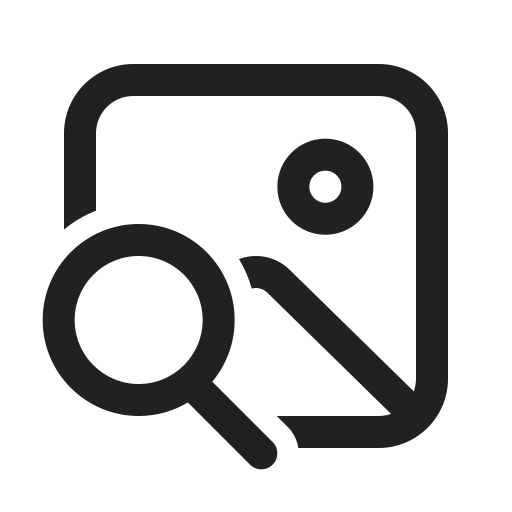 Ic, fluent, image, search, regular icon