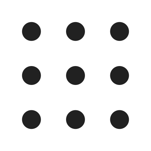 Ic, fluent, grid, dots, regular icon