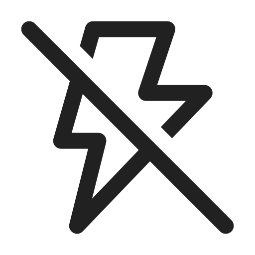 Ic, fluent, flash, off, regular icon