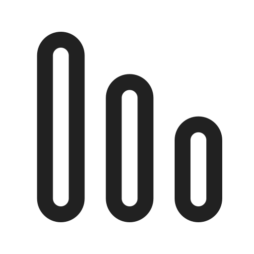 Ic, fluent, data, bar, vertical, regular icon