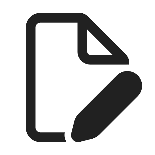 Ic, fluent, document, edit, regular icon